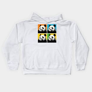 Pop Sideway Glance Panda - Funny Panda Art Kids Hoodie